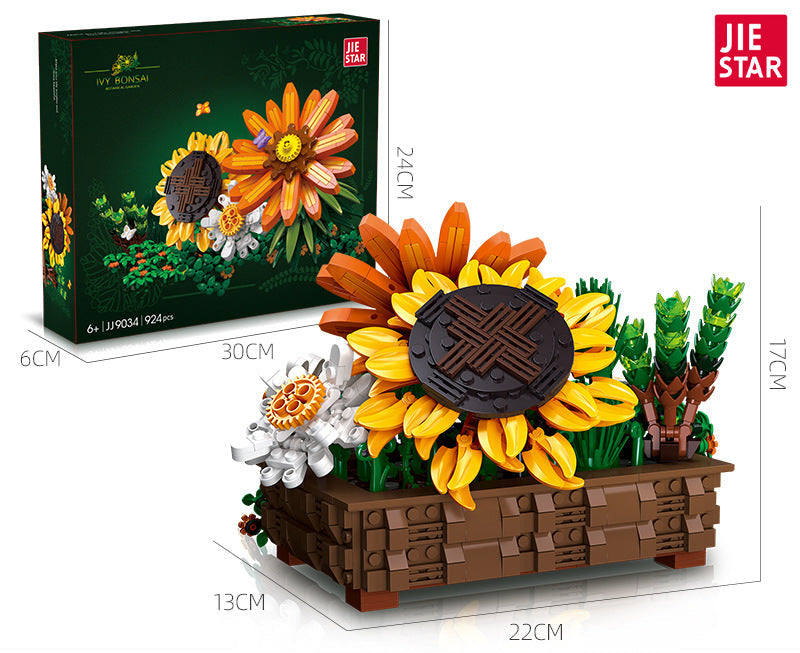 ivy bonsai building set - 924 pcs | jiestar 9034 - 5