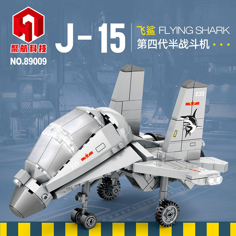 j-15 flying shark fighter building block set - juhang 89009 - 1