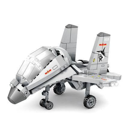 j-15 flying shark fighter building block set - juhang 89009 - 5