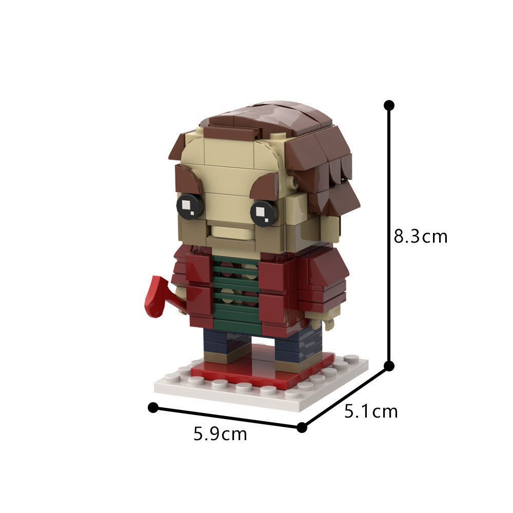 jack and wendy brickheadz building set | the shining | lego compatible - 4