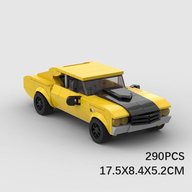 jack reacher's bowtie chevelle building set | moc-114482 - 5