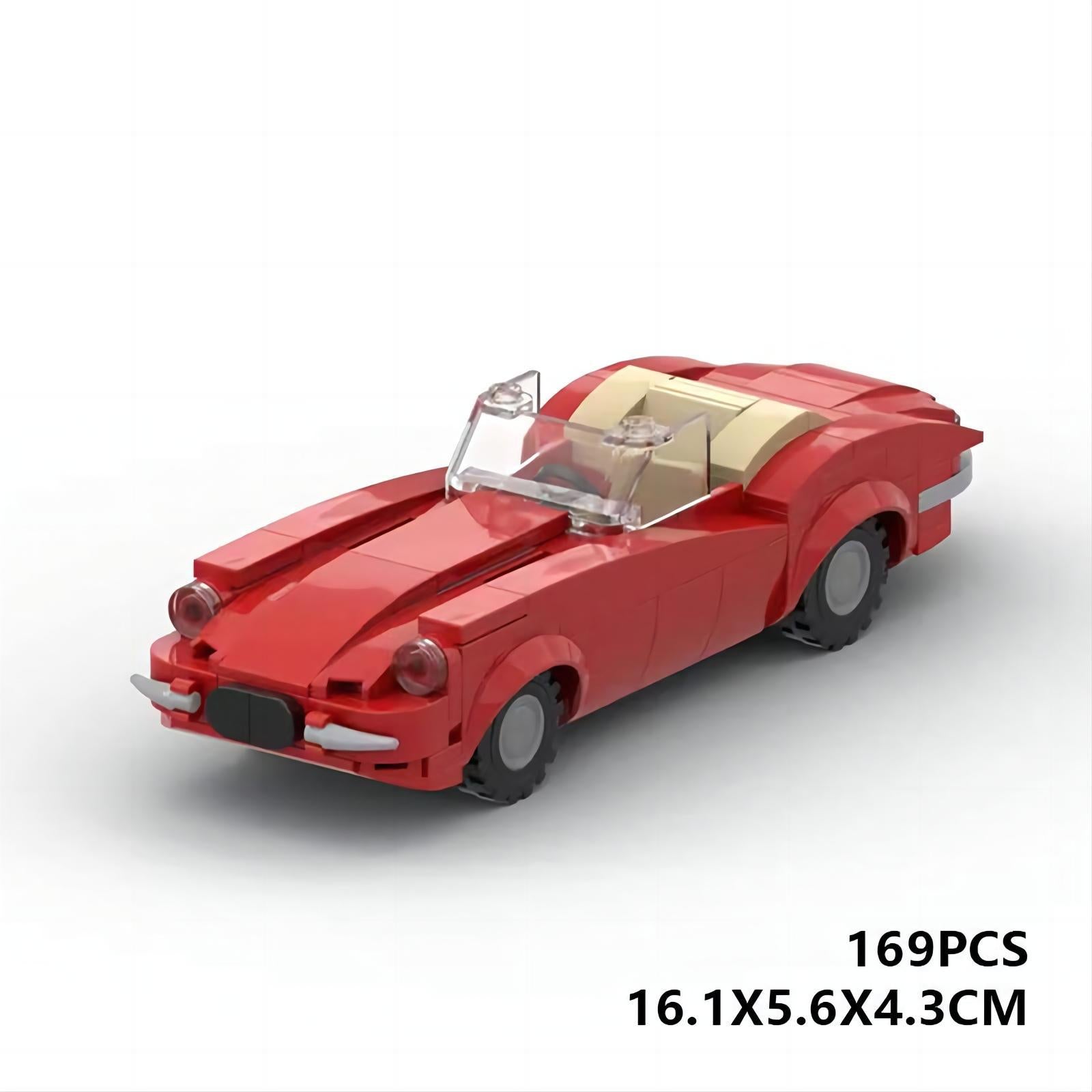 jaguar e-type cabriolet building set | moc-85572 - 2