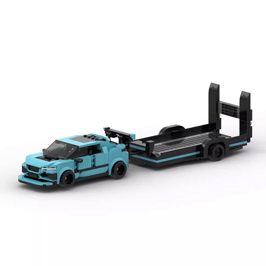 jaguar ipace and trailer building set | moc-53558 - 1