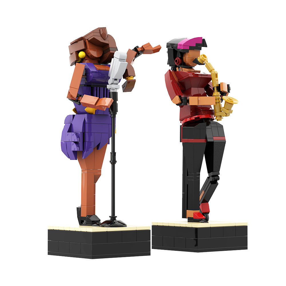 jazz club building set | lego compatible - 3