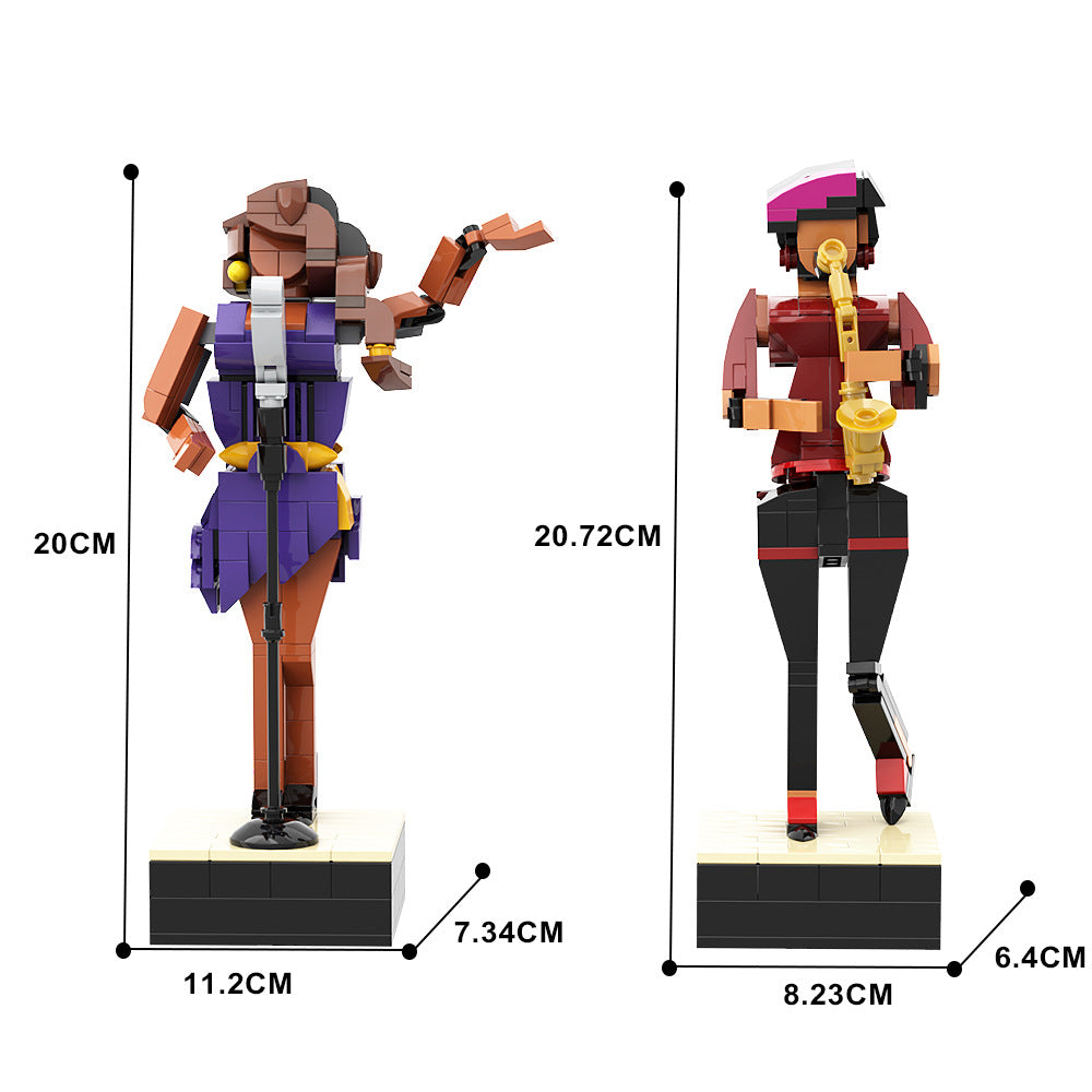 jazz club building set | lego compatible - 4