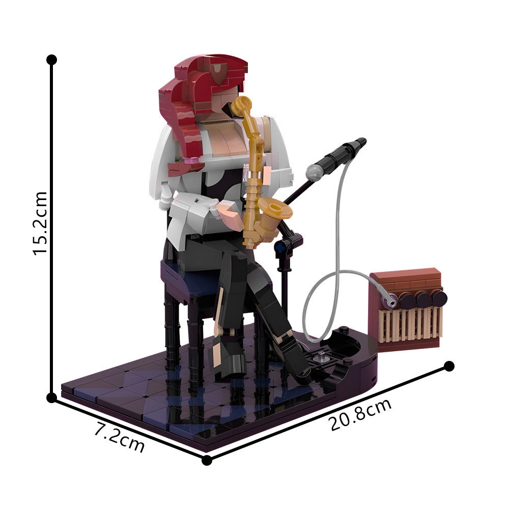 jazz saxophonist building set | moc-148669 - 4