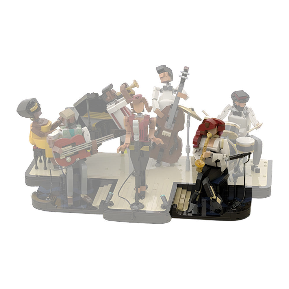 jazz saxophonist building set | moc-148669 - 5