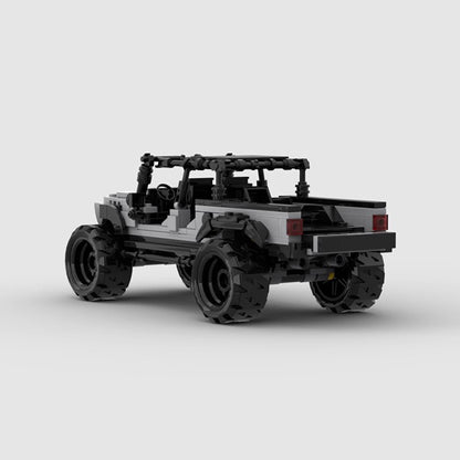 jeep ggladiator gray building set | 8 wide | moc-85483 - 2