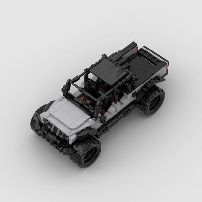 jeep ggladiator gray building set | 8 wide | moc-85483 - 3