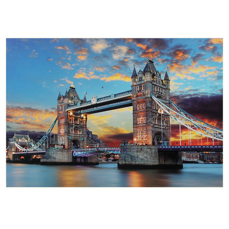 Jigsaw Puzzle Tower Bridge Landscape Painting 1000 pcs