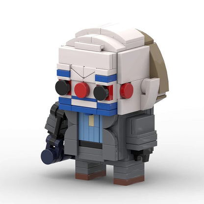 joker suit brickheadz building set | lego-compatible moc toy - 2