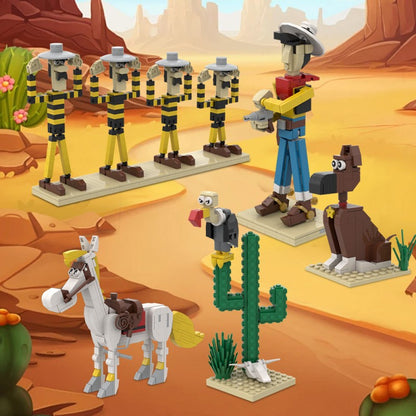 jolly jumper building set | lucky luke | moc-204700 - 1