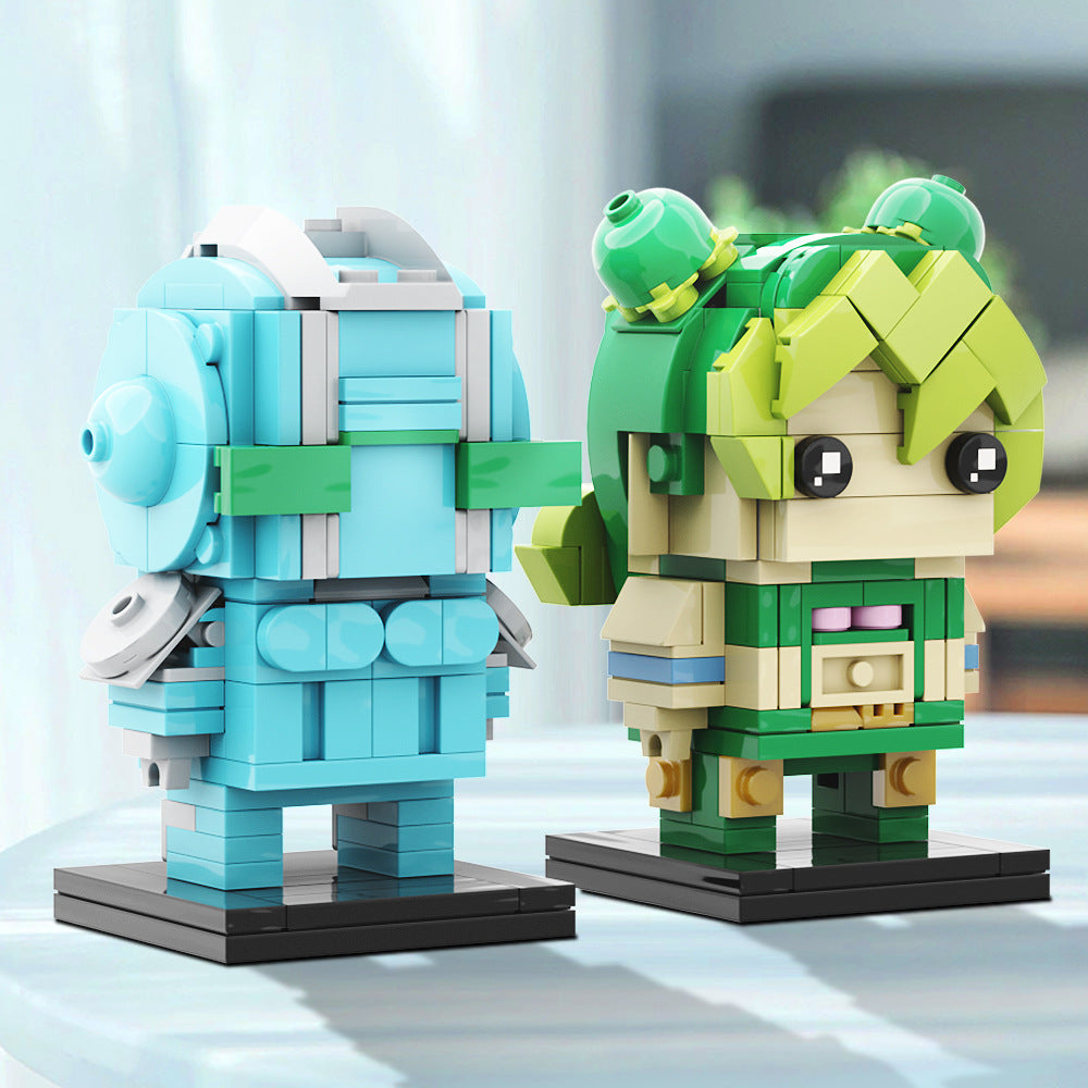 jolyne cujoh brickheadz building set | jojo's bizarre adventure - 2