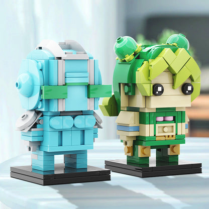 jolyne cujoh brickheadz building set | jojo's bizarre adventure - 2