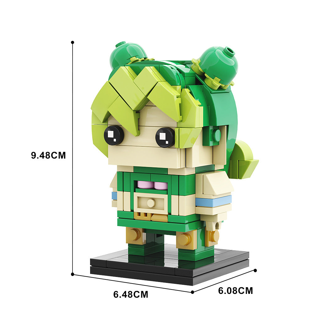 jolyne cujoh brickheadz building set | jojo's bizarre adventure - 4