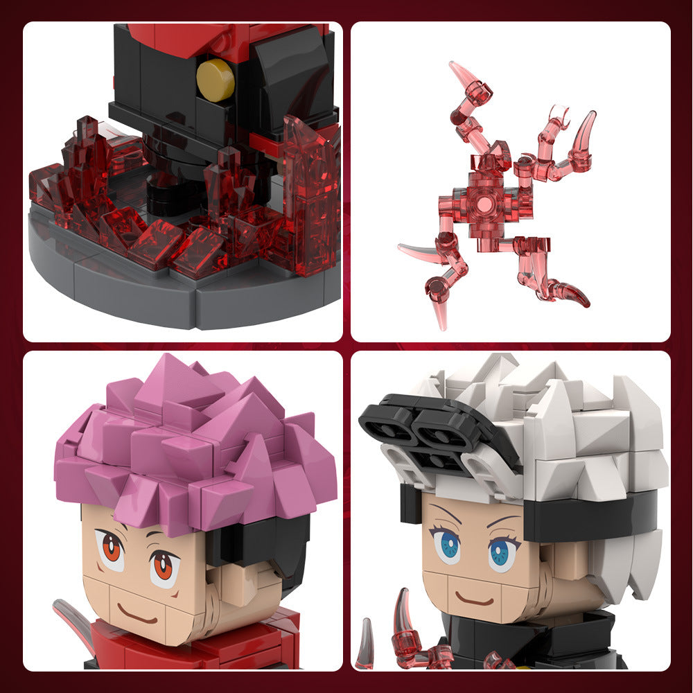 jujutsu kaisen yuji itadori & satoru gojo brickheadz - 2