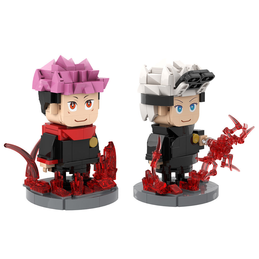 jujutsu kaisen yuji itadori & satoru gojo brickheadz - 5