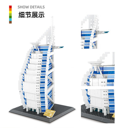 jumeirah burj al arab - building blocks set - wange bricks 5220 - 6