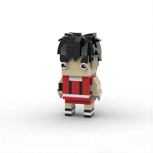 kaede rukawa brickheadz building set | slam dunk | lego-compatible - 1