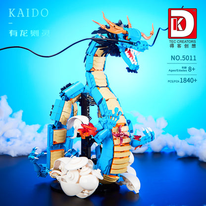 kaido blue dragon - one piece characters 1840 pcs | dk 5011 - 2