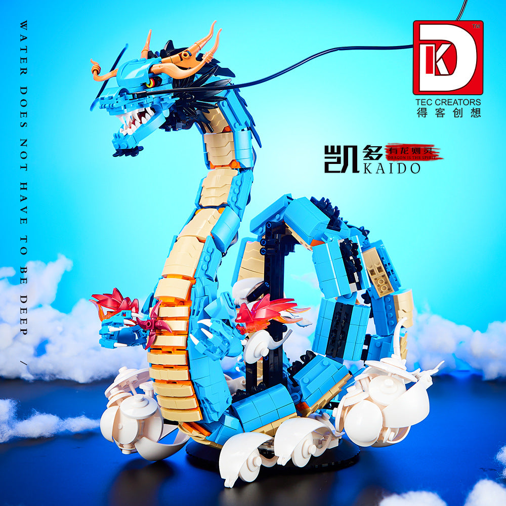 kaido blue dragon - one piece characters 1840 pcs | dk 5011 - 3