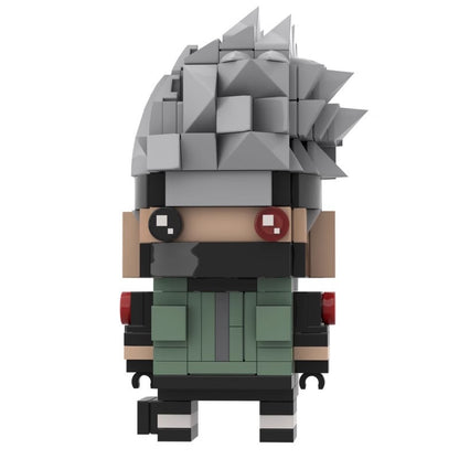 kakashi brickheadz building set | naruto lego-compatible moc - 2