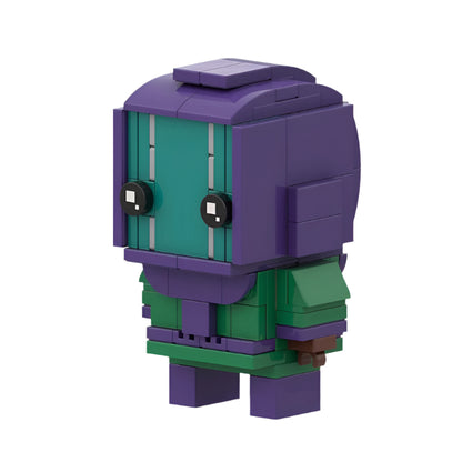 kang the conqueror brickheadz moc set | lego-compatible marvel toy - 2