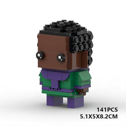 kang the conqueror brickheadz moc set | lego-compatible marvel toy - 3
