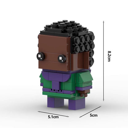 kang the conqueror brickheadz moc set | lego-compatible marvel toy - 4