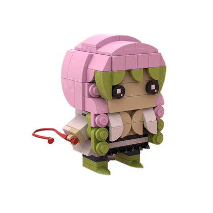 kanroji mitsuri brickheadz building set | demon slayer | moc-85286 - 3