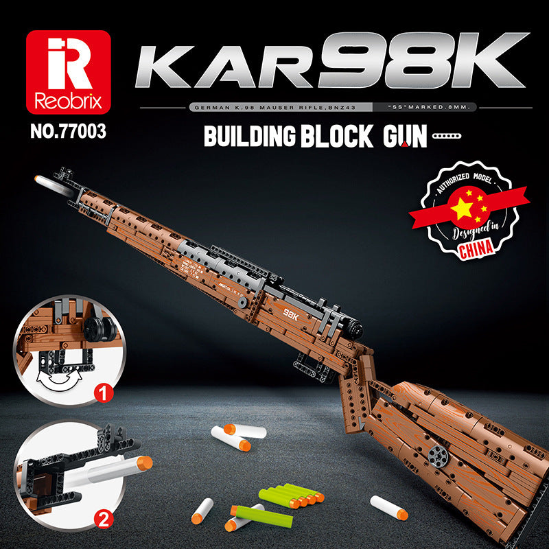 karabiner 98k building block set - 1082 pcs reobrix 77003 - 1