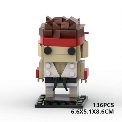 ken brickheadz moc building set | street fighter | lego-compatible - 2
