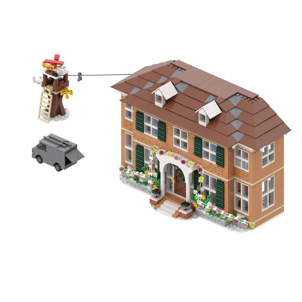 kevin's house building set | home alone | lego compatible - 2