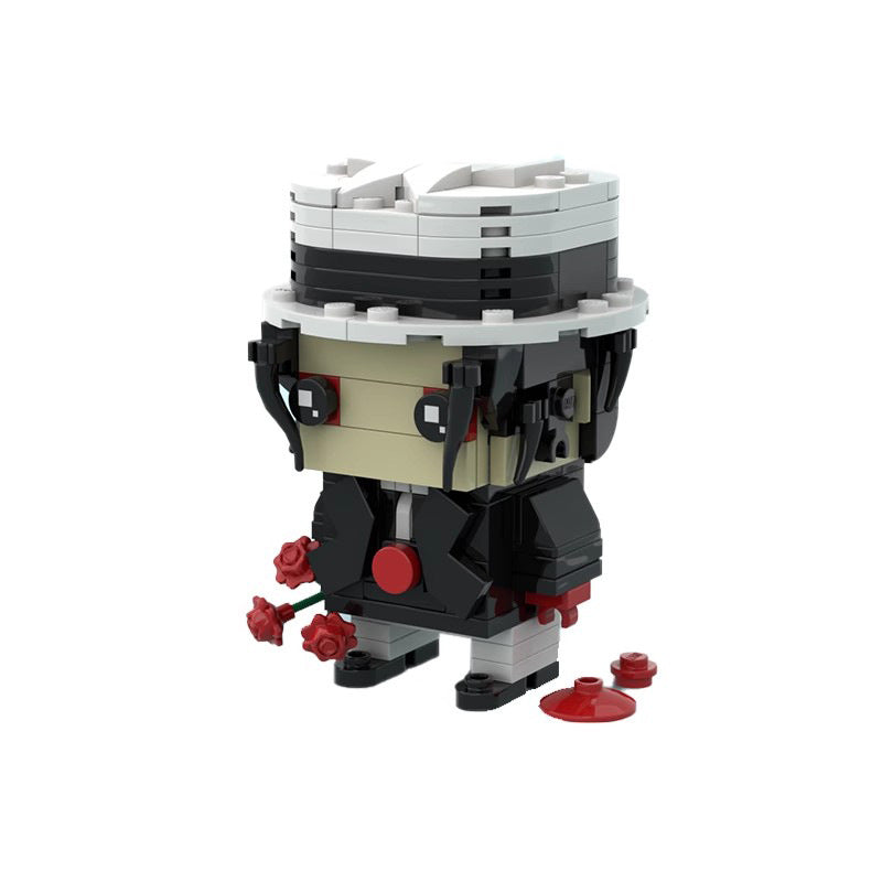 kibutsuji muzan brickheadz building set | demon slayer | moc-84637 - 4