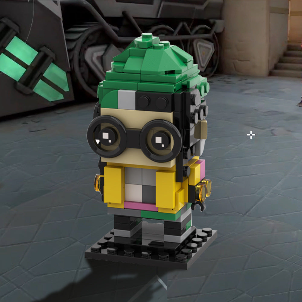 killjoy brickheadz building set | valorant | moc-131212 - 1