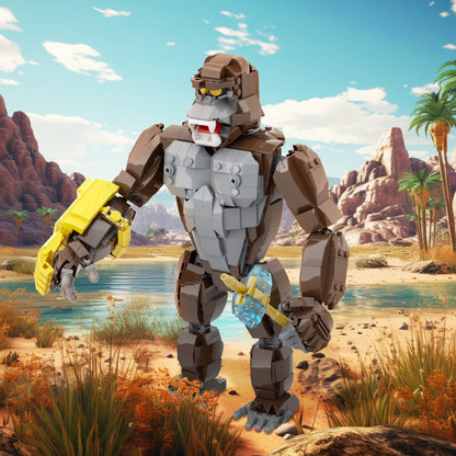 king kong gorilla building set | lego compatible - 2