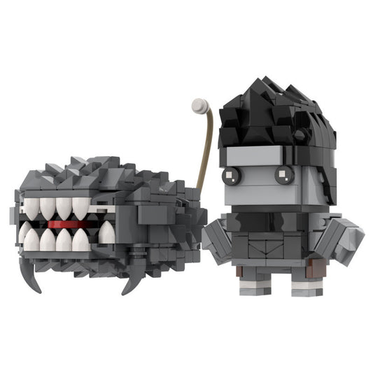 kisame brickheadz building set | naruto akatsuki | lego-compatible moc - 1