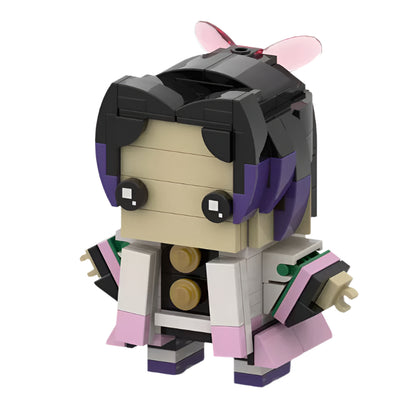 kochou shinobu brickheadz building set | demon slayer | moc-84218 - 1