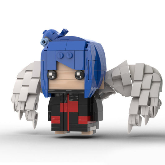 konan akatsuki brickheadz building set | naruto moc - 1