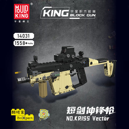 kriss vector submachine gun - 1558 pcs | mouldking 14031 - 1