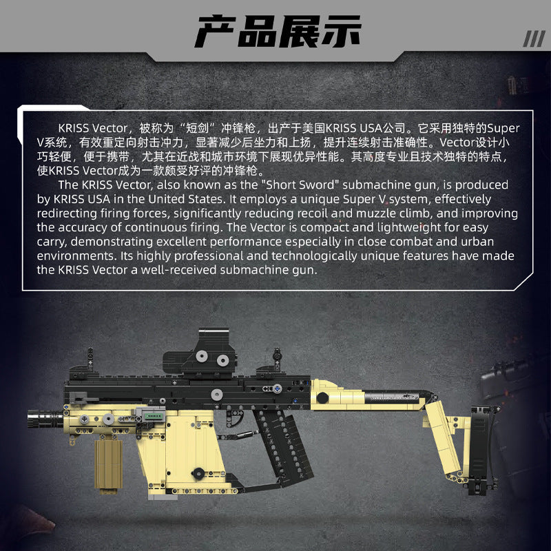 kriss vector submachine gun - 1558 pcs | mouldking 14031 - 2