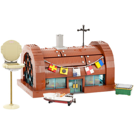 krusty krab building set | spongebob | moc-82378 - 1