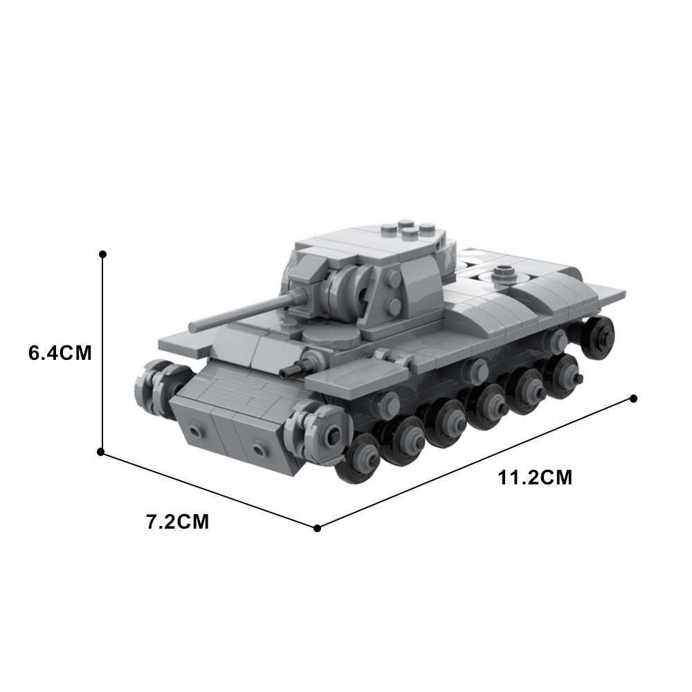 kv-1 soviet heavy tank building set | ww2 | moc-141990 - 3