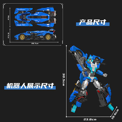 lambo v12 transformer robot - 998 pcs | mouldking 10061 - 4