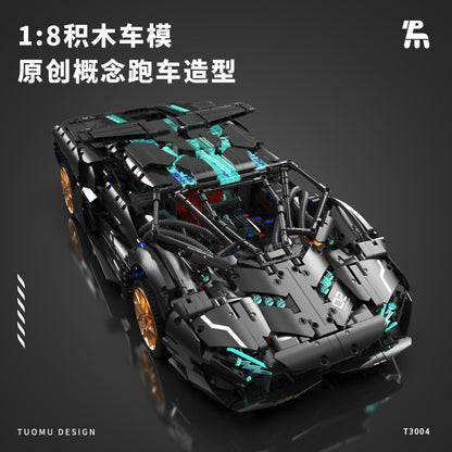 lamborghini v8 racing sports car - 3520 pcs | tuomu 3004 - 1