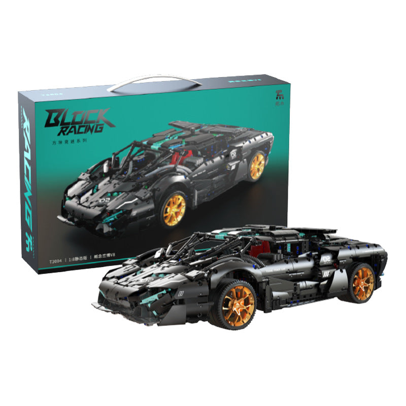 lamborghini v8 racing sports car - 3520 pcs | tuomu 3004 - 6