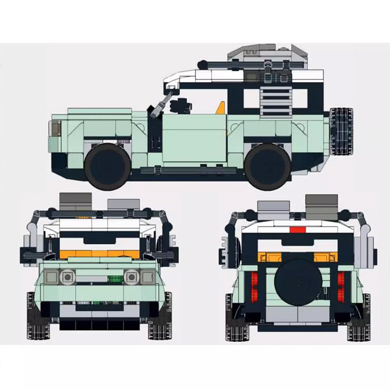 land rover defender 90 building set | moc-43292 - 2