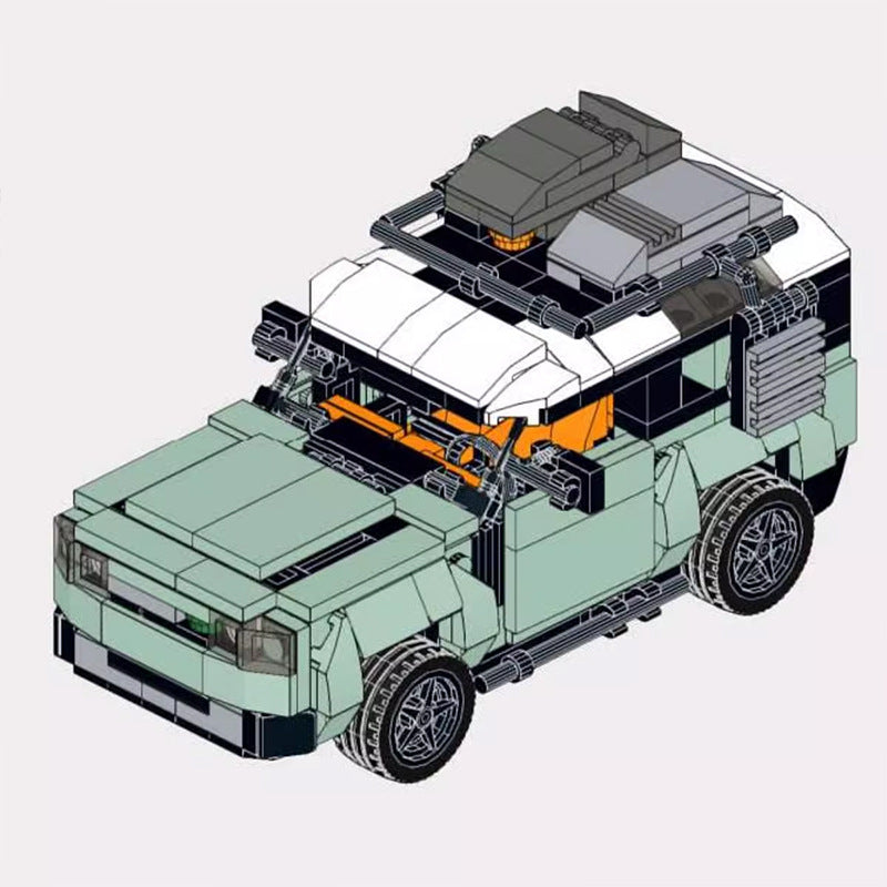 land rover defender 90 building set | moc-43292 - 4