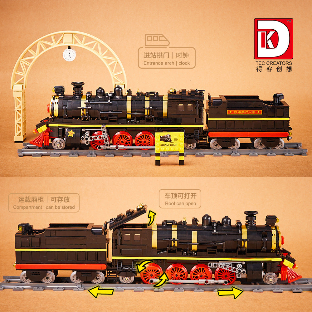 leader steam train model - 1021 pcs | dk 80015 - 3