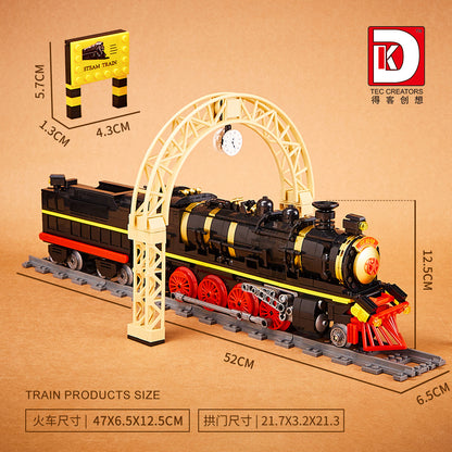 leader steam train model - 1021 pcs | dk 80015 - 4